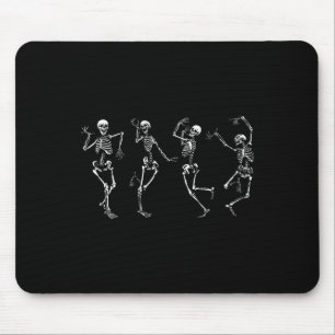 Dancing Skeletons Halloween Dance Of Death Macabre Mouse Pad