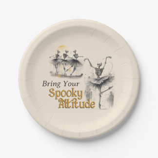 Dancing Skeletons Hallowe'en Dance Plates