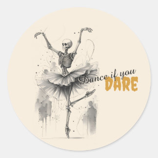 Dancing Skeletons Hallowe'en Dance Stickers