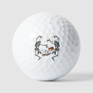 Dancing Skeletons Halloween  Golf Balls