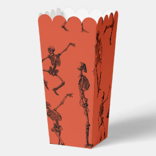 Dancing Skeletons Halloween Popcorn Favour Box