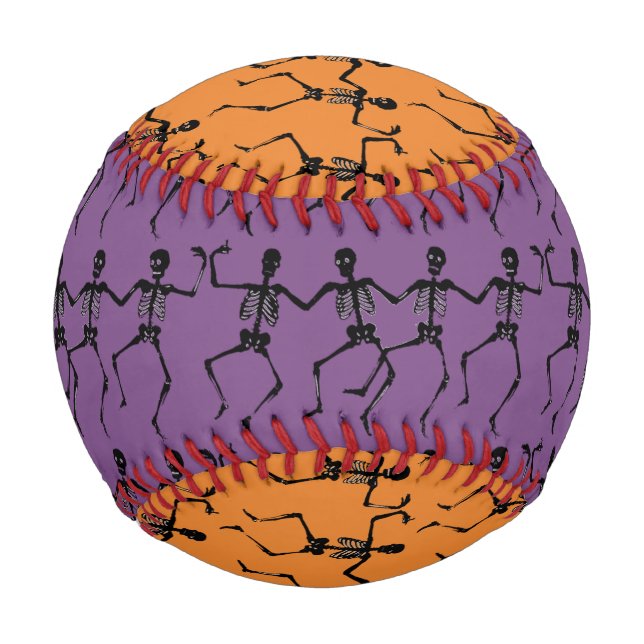 Dancing Skeletons Halloween Thunder_Cove Baseball (Front)