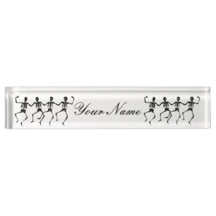 Dancing Skeletons Halloween Thunder_Cove Nameplate