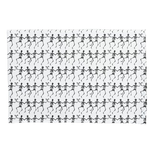 Dancing Skeletons Halloween Thunder_Cove Pillowcase (Front)