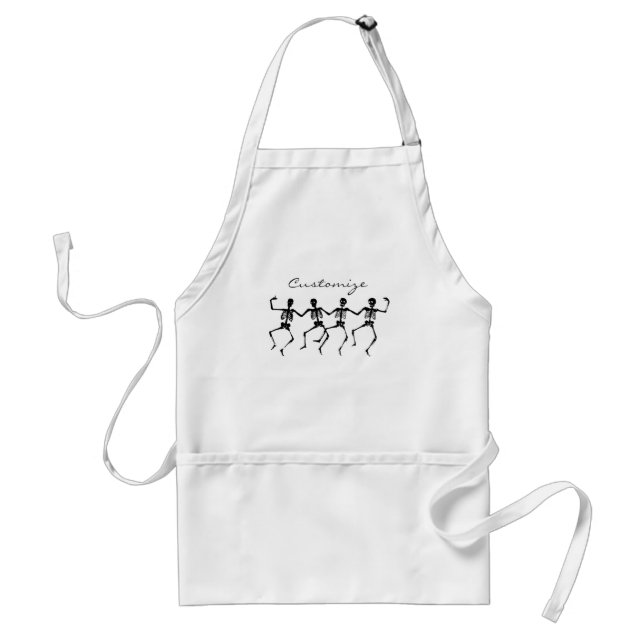 Dancing Skeletons Halloween Thunder_Cove Standard Apron (Front)