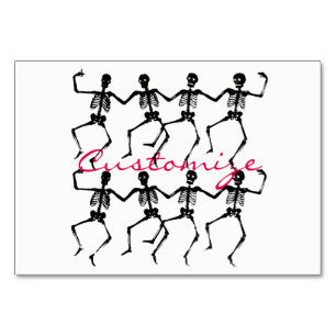 Dancing Skeletons Halloween Thunder_Cove Table Number