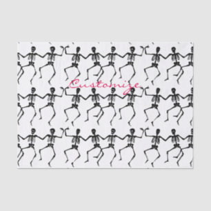 Dancing Skeletons Halloween Thunder_Cove Tissue Paper