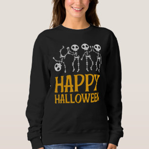 Dancing Skeletons Happy Halloween Sweatshirt
