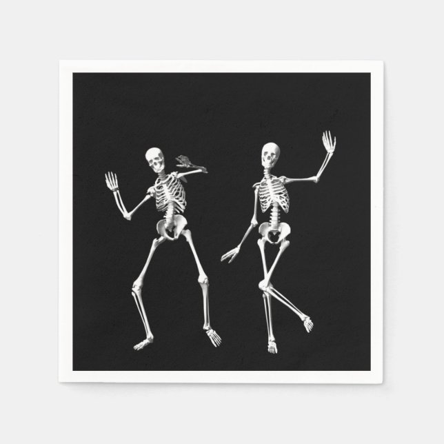 Dancing Skeletons Napkin (Front)