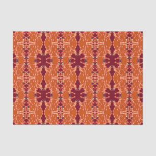 Dancing Skeletons Orange Tissue Paper