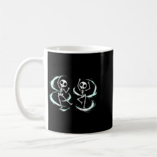Dancing Skeletons Spooky Cute Halloween Graphic Coffee Mug