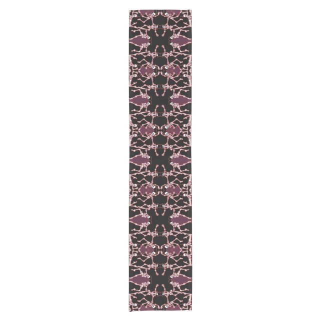 Dancing Skeletons Spooky Fun Table Runner (Front)