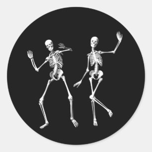 Dancing Skeletons Sticker