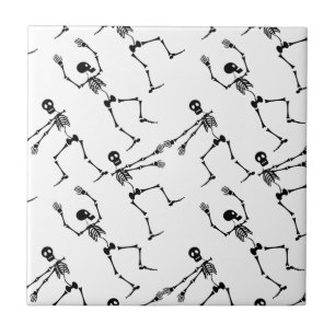 Dancing skeletons tile