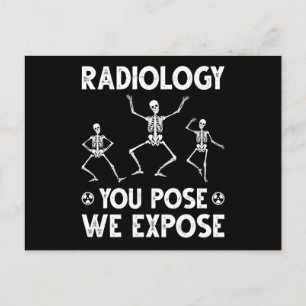 Dancing Skeletons Xray Radiology Humour Postcard