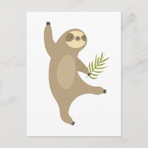 Dancing Sloth   Why Not? Postcard