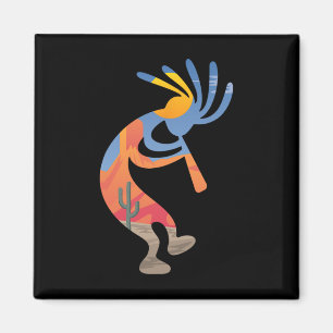 Dancing Southwestern Usa Kokopelli Symbol Magnet
