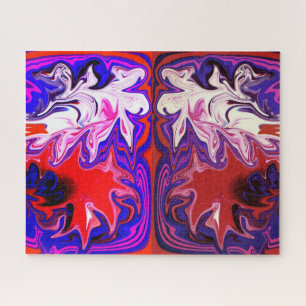 Dancing spirits abstract art jigsaw puzzle