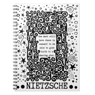 Dancing STAR quote by Nietzsche Notebook