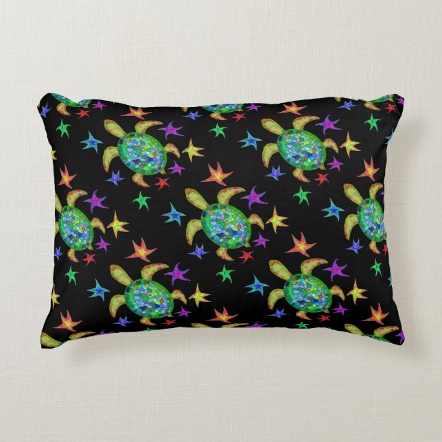 Dancing Star Turtle Decorative Cushion (Front)