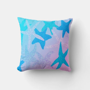 Dancing Starfish Throw Pillow