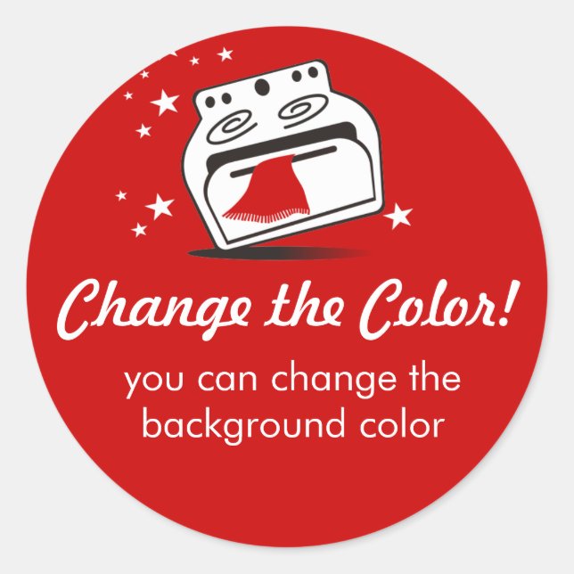 Dancing stove oven cooking baking gift stickers (Front)