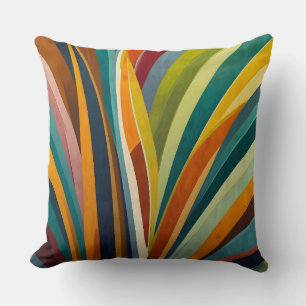 Dancing Stripes in Colour Cushion