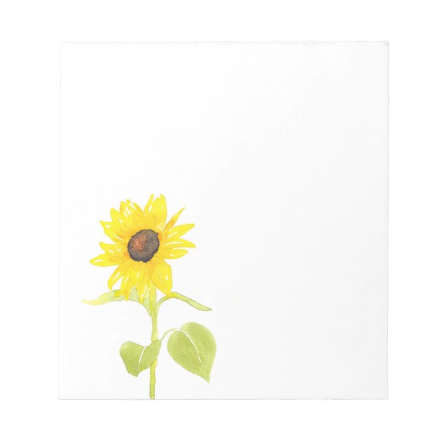 'Dancing Sunflower' Notepad (Front)