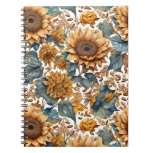 Dancing Sunflowers Pattern Design Notebook
