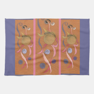 Dancing, Swirling Bodies Circus Kitchen Towel
