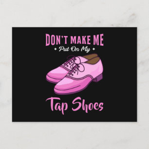 Dancing Tap Shoes Queen Dancer Disco Ballet Gift Postcard