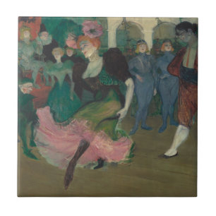 Dancing the Bolero - Toulouse-Lautrec Painting Ceramic Tile