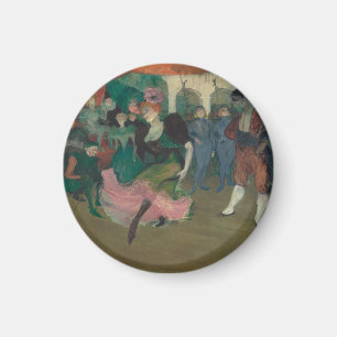 Dancing the Bolero - Toulouse-Lautrec Painting Magnet