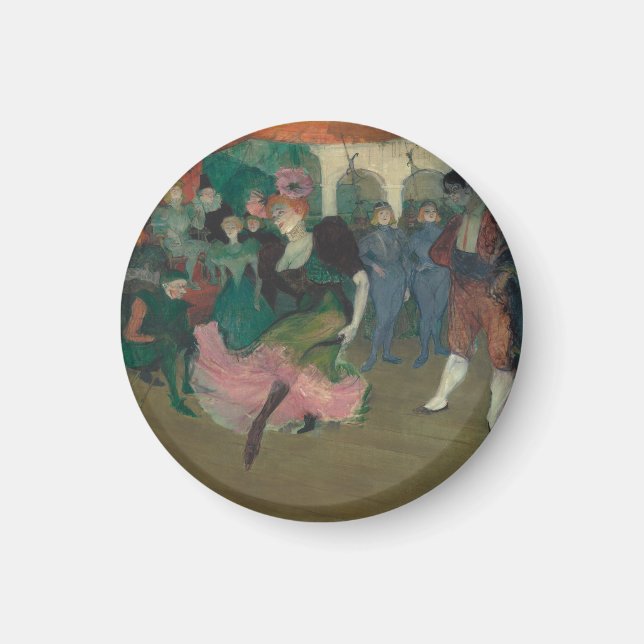Dancing the Bolero - Toulouse-Lautrec Painting Magnet (Front)