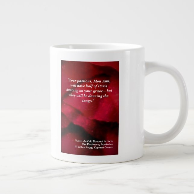 "Dancing the Tango" Quote  Large Coffee Mug (Right)