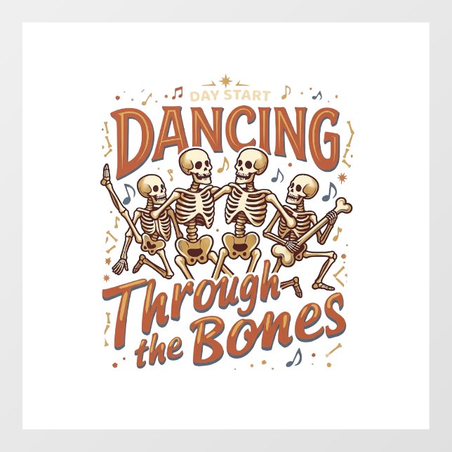 Dancing Through Bones Halloween Skeletons Music Ce (Sheet)
