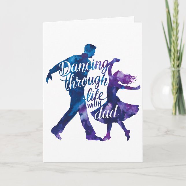 Dancing Through Life with Dad Holiday Card (Front)