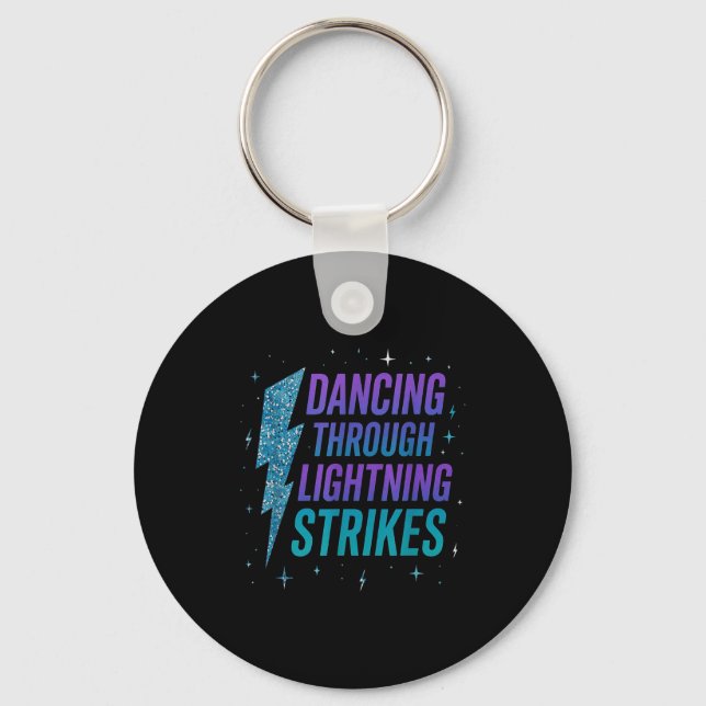 Dancing Through The Lightning Strike Dancer Motiva Key Ring (Front)