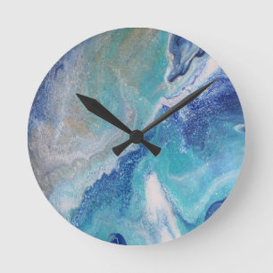 Dancing Tides Round Clock