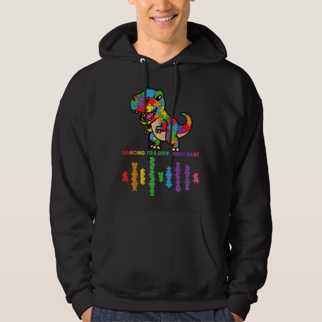 Dancing To A Different Beat Kids Autism Spectrum D Hoodie (Front)