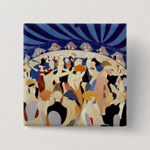Dancing to a Jazz Band 15 Cm Square Badge