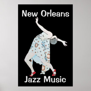Dancing  to Jazz 2018 New Orleans Poster
