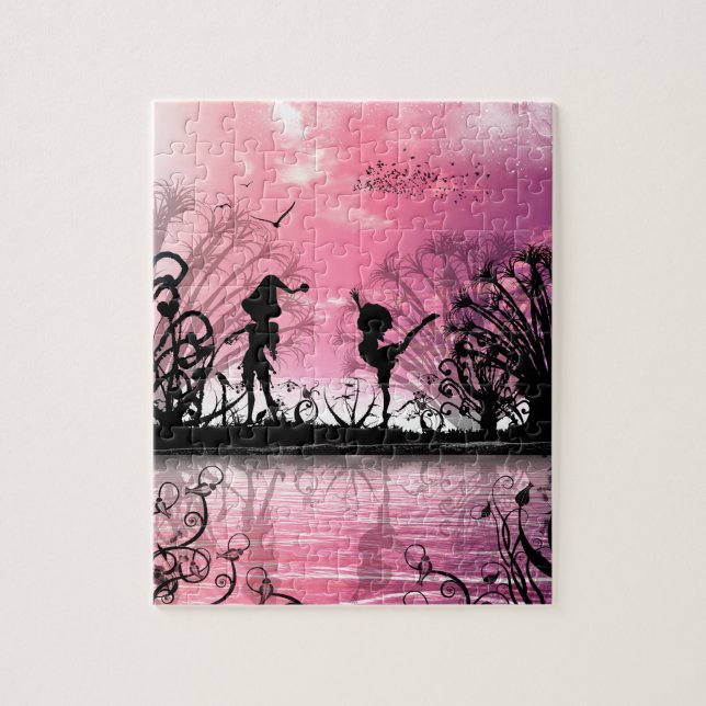 Dancing to violin music jigsaw puzzle (Vertical)