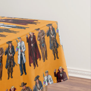 Dancing Trump Halloween MAGA Tablecloth