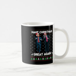 Dancing Trump Santa And Dj Vance Make Christmas Gr Coffee Mug