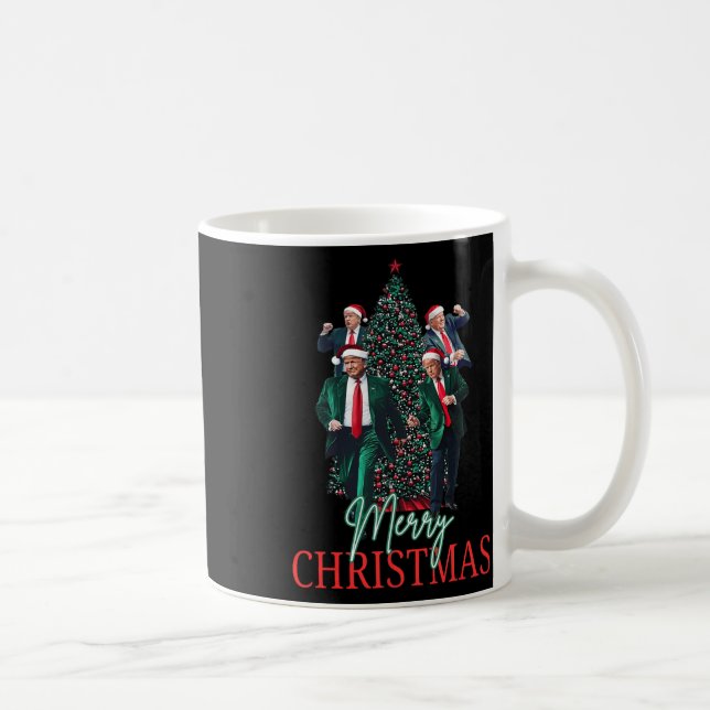 Dancing Trump Santa Merry Christmas Daddy's Home 4 Coffee Mug (Right)