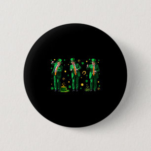 Dancing Trump St. Patrick's Day 6 Cm Round Badge