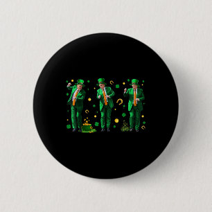 Dancing Trump St. Patricks Day , Uni-adults, 6 Cm Round Badge