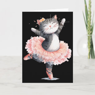 Dancing Tutu Cat Costume For Cats Lovers  Card