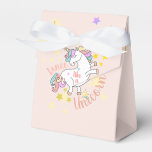 Dancing Unicorn, shine like a star custom party Favour Box